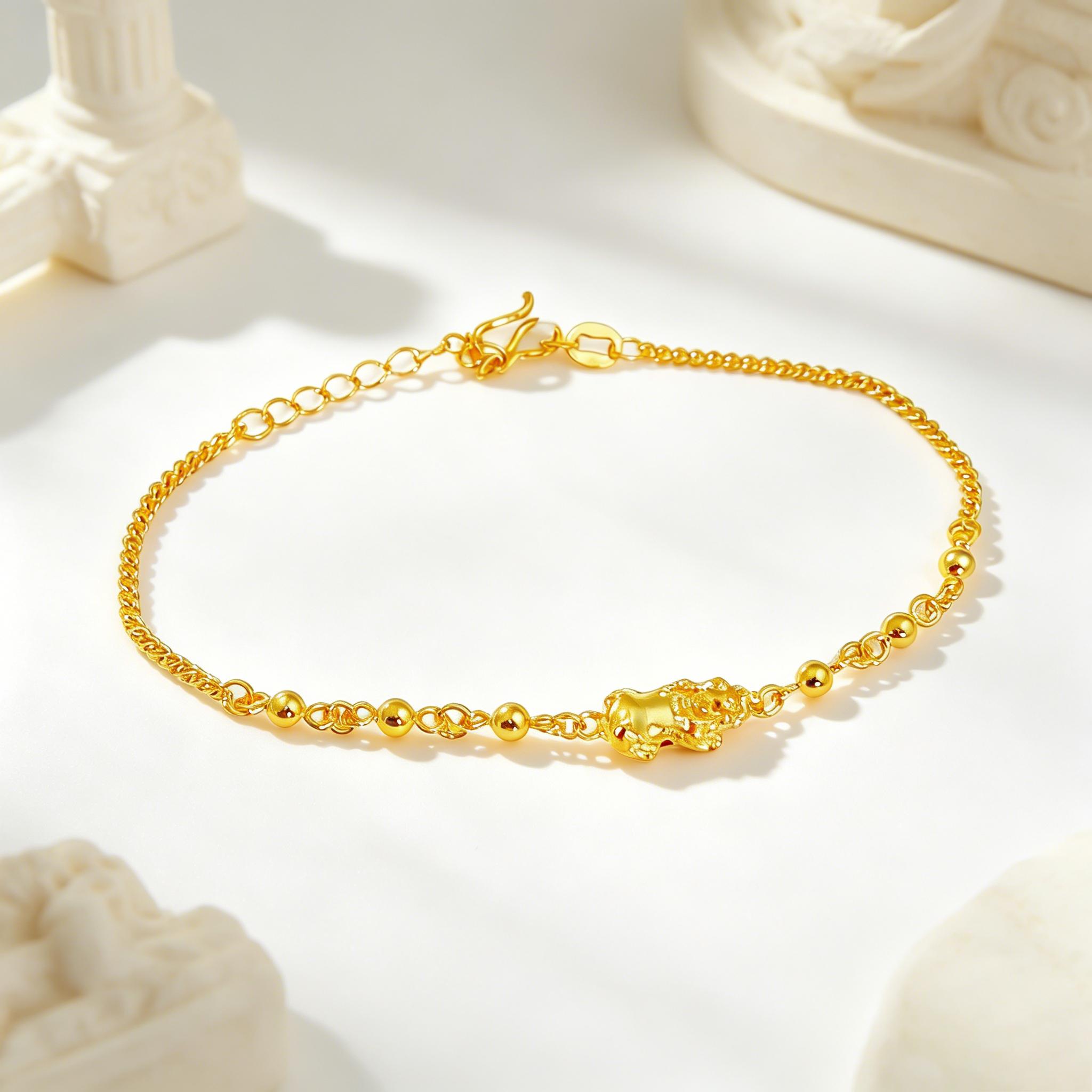 Pixiu BraceletChinese Brand Jewelry Manufacturer  Eco-friendly Cyanide-Free Gold Plating Technology         SL484