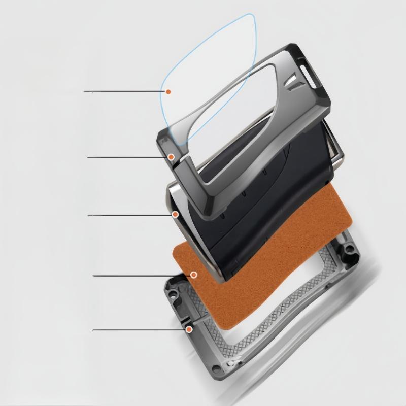 För Lexus NX ES UX US RC LX GX IS RX 200 250h 350h LS 450h 260h 300h UX200 Metallnyckelfodral Skydd Nyckelring