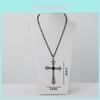 Cross Pendant Necklace For Women Men With Alloy Chain Stylish Autumn Winter Accessory