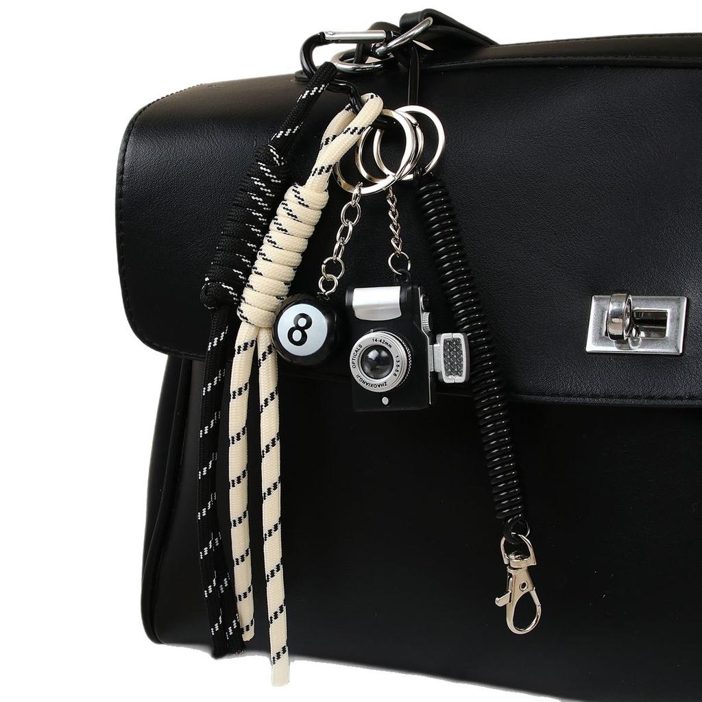 Creative bag hanging cute cartoon bear camera coffee cup fashion bag pendant DIY lanyard pendant