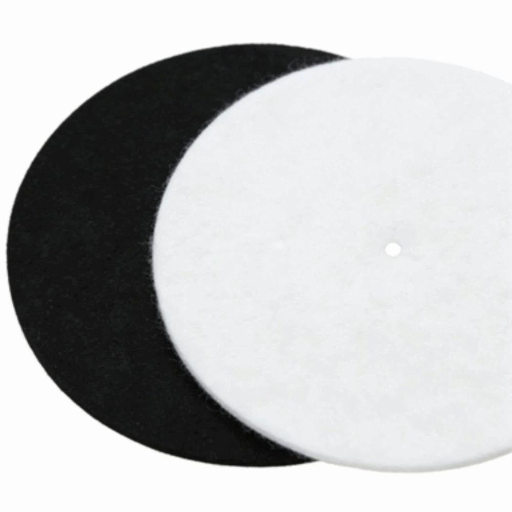 2pcs Round Turntable Platter Mat 3mm Thick Vinyl Record Player Mat  Vinyl Record Player