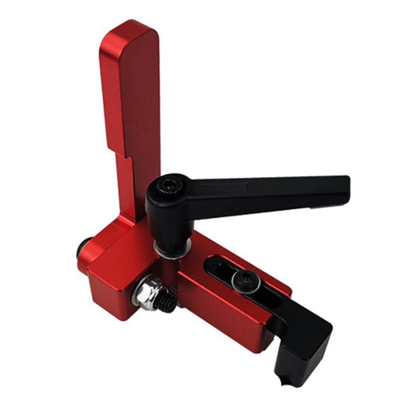 

75 Type Backrest Positioner Table Push Limiter Woodworking Table Saw Fence Locator Tool червоний