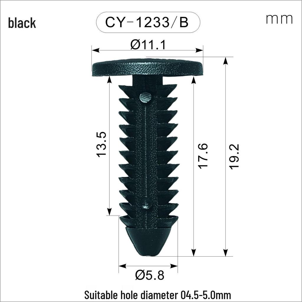 Universal Nylon Christmas Tree Car Rivet Screws