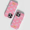 Korean Cute Girl Plaid Bow Apple 17promax Mobile Phone Case iPhone12 with Magnetic Protective Case