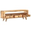 TV Stand 117x30x41 Cm Rough Solid Mango Wood