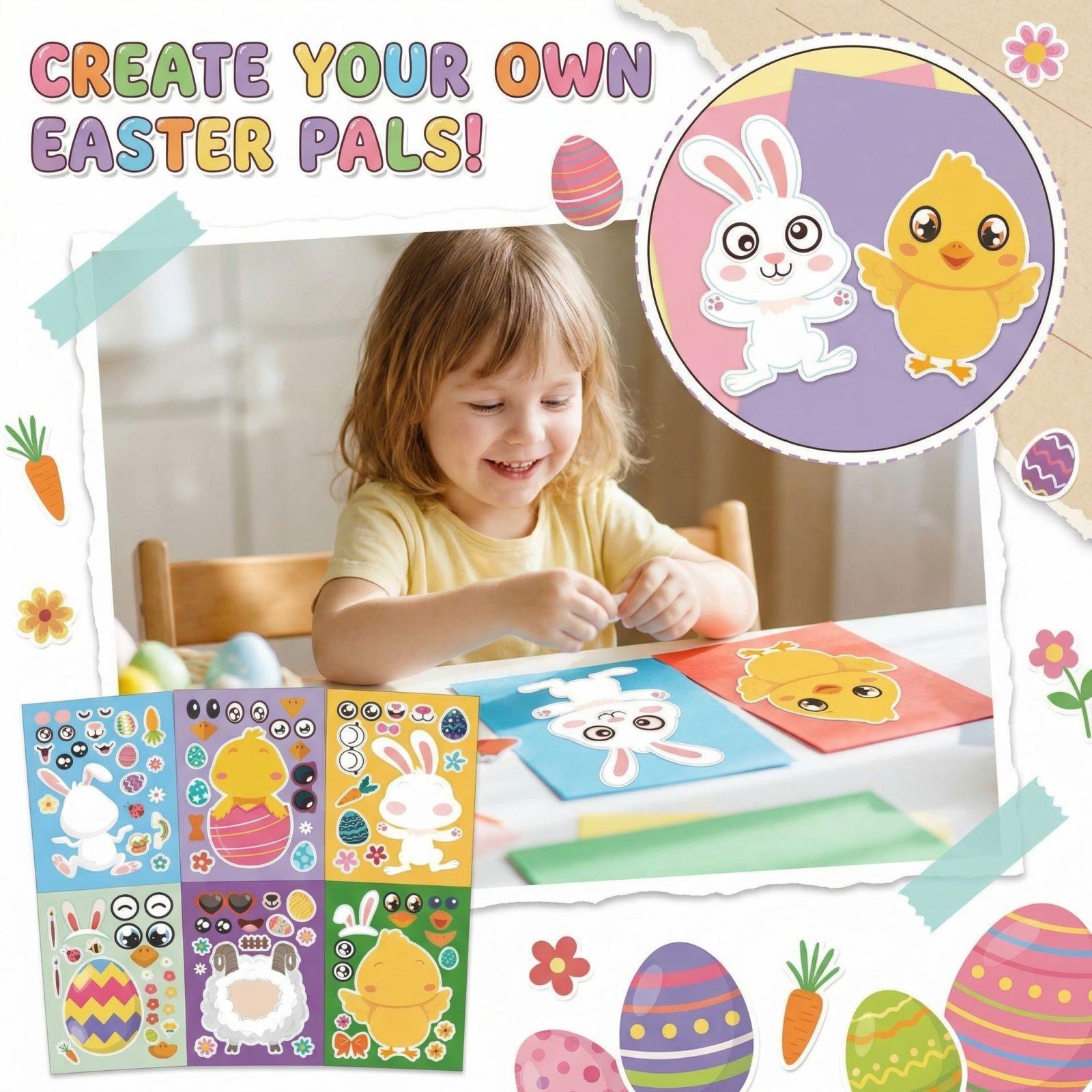 

Easter Stickers Cartoon Stickers Easter Puzzle Set One Size