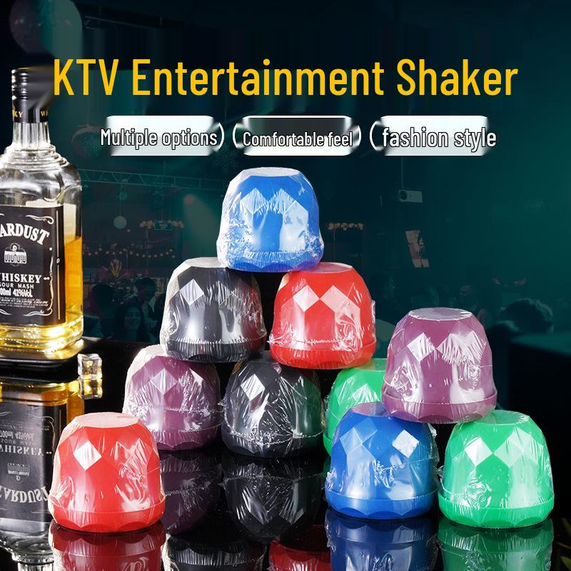 Diamond Dice Cup & Set: Individually Packaged Shaker Cup for Supermarket & Street Stall Use.