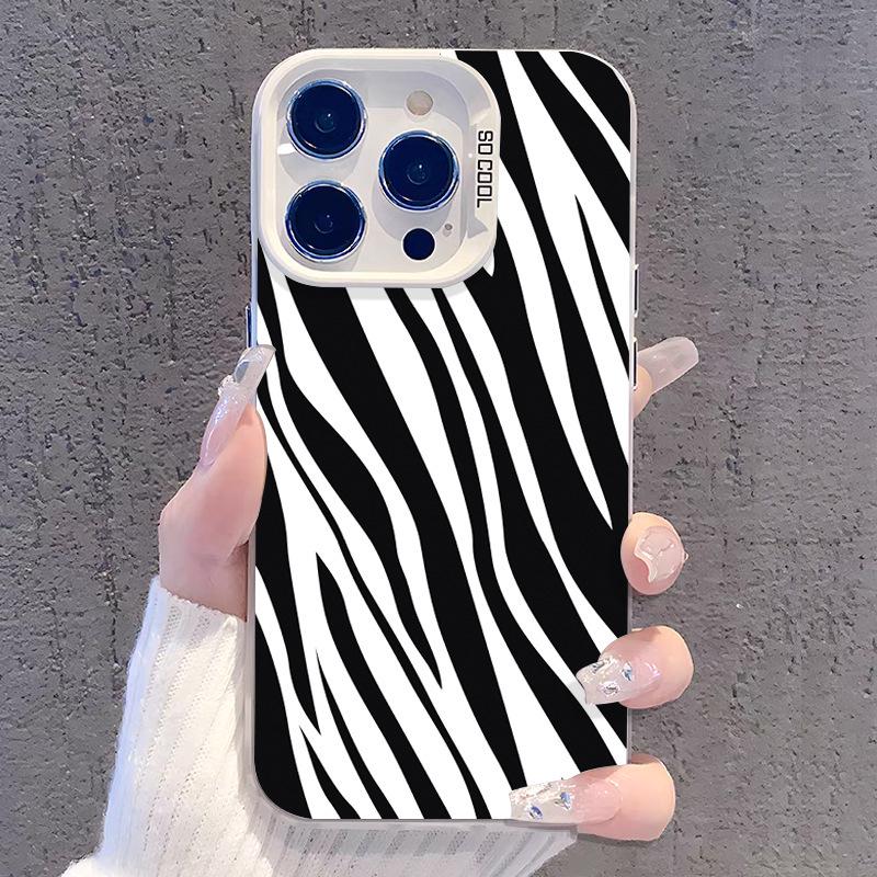Zebra Stripes Phone Case for iPhone 16 Pro Max/15/14/13/12/11/XS iPhone 13
