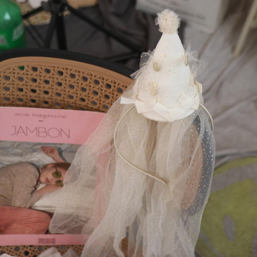 Creative Mesh Bow Headband Soft Birthday Photograph Prop Hair Hoop White Veil Hairband  Girls