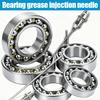 7PCS Grease Gun Coupler Kit with 3 Grease Nipples Needle Dispenser Rubber Tip Connector Nipple Straight Nozzle Coupler