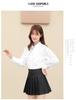 Pleated High-Waist A-Line Skirt for Women - Korean College Style, Fruit Green, Summer 2025