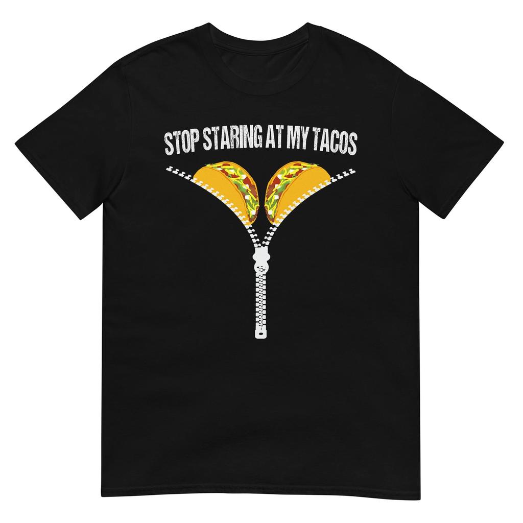 Camiseta Divertida Mexicana Deja de Mirar Mis Tacos Fiesta Cinco de Mayo