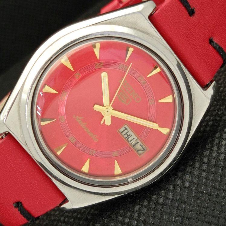 

Б/У винтажные часы SEIKO 5 AUTOMATIC 7009A JAPAN MENS D/D RED 608i-a316852-9 SKU608i-a316852