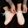 Fashion Comemore 2025 Adult Unisex Womens Mens Kid Luminous Sneakers Glowing USB Charge Boys LED Colorful Light-up Shoes Girls Footwear