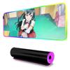 Setsuna yuki Mauspads RGB Gaming-Mauspad Großes LED-Pad PC-Schreibtischunterlage Leuchtendes Mauspads Große Tastaturmatten Tischteppich Mit Hintergrundbeleuchtung