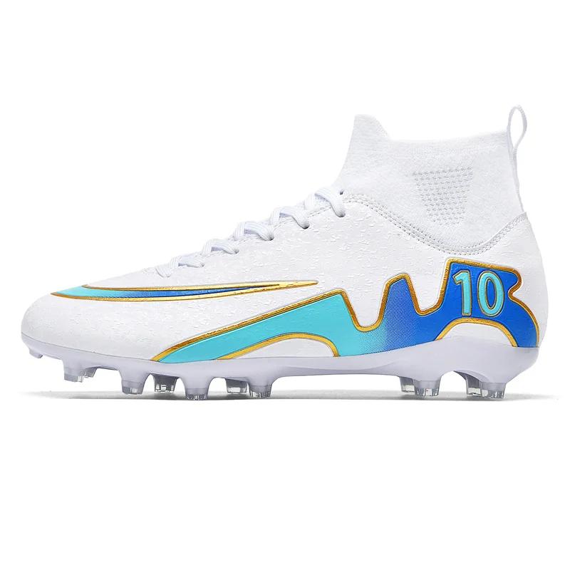 Ultimi Scarponi da Calcio Veloci Caviglia Alta Sintetico Indoor Sport Allenamento Scarpe da Calcio Adulto Unisex Tacchetti Professionali Scarpe da Calcio