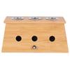 Healing Therapy Massager Bamboo Mild Moxibustion Box Moxa Roll Stick Burner Holder Case(3 Holes