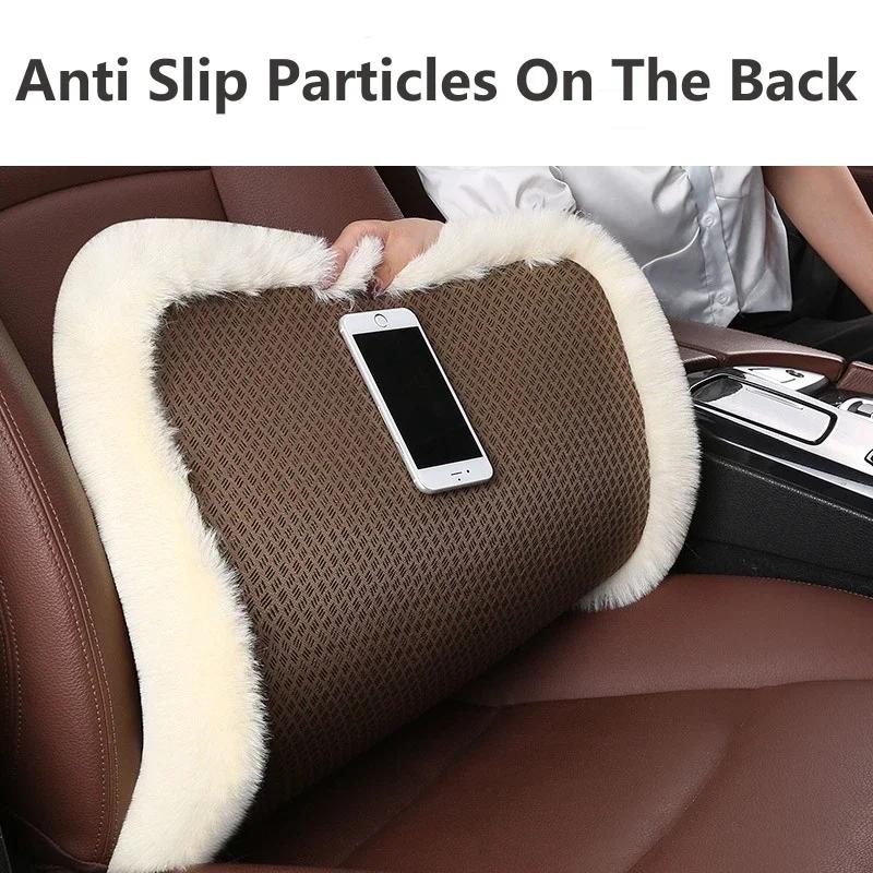 1pc Plush Car Seat Cushion, Warm Soft Non-Slip Auto Chair Pad, Universal Winter Interior Protector, Plush Cover for Vehicle Size