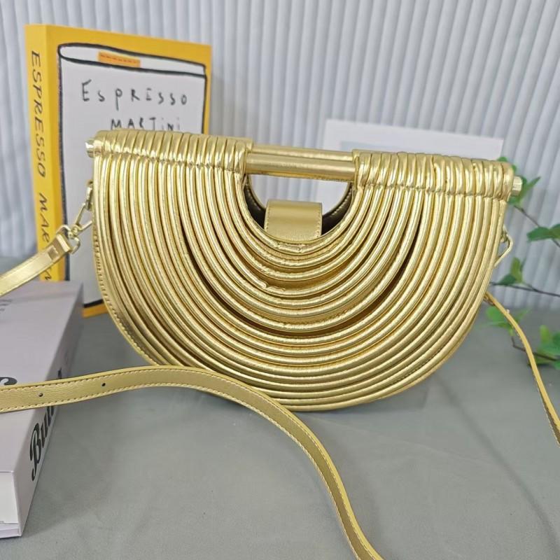 Bags Portable Woven Single-shoulder Diagonal Handbags Female Niche High-end Personalized Fashion