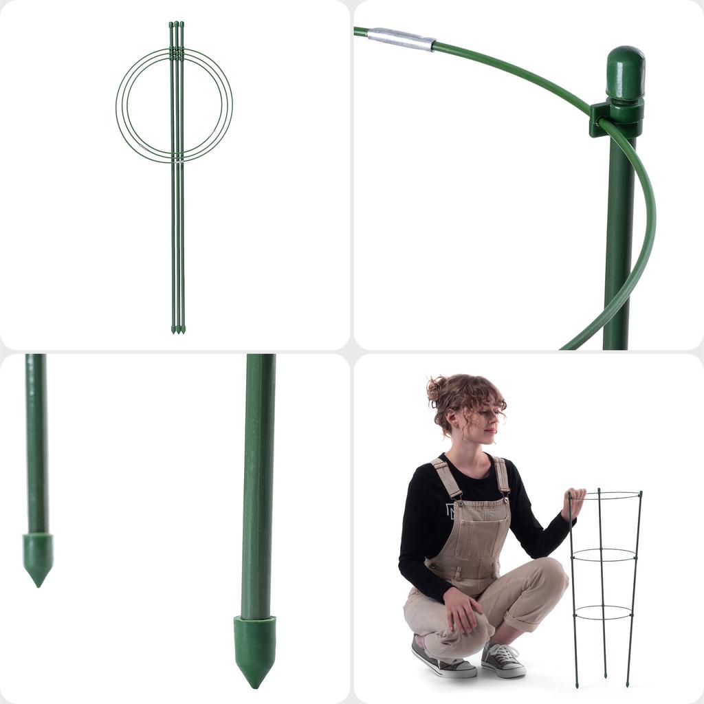 KADAX Metal Plant Support 60cm 3pcs