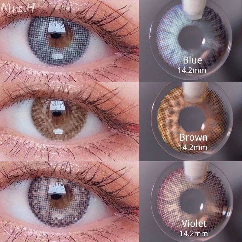 

Мягкие линзы Mrs.H Natural Красивые контактные линзы для зрачков 14,2 мм