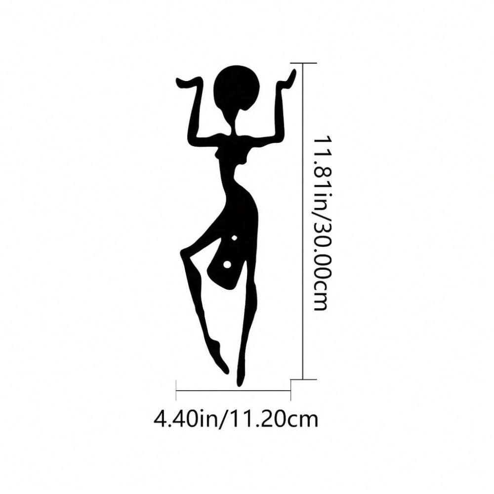 

1pc Minimalist Line Art Metal Wall Art for Home, Bathroom Room Decor Housewarming Gift TY4360-02 разноцветный
