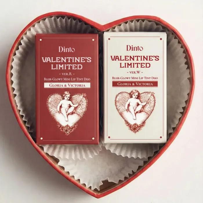 [Valentine Limited] Blurgloy Mini Lip Duo Set 1. (Valentine) Mini Tint 262+263 Red