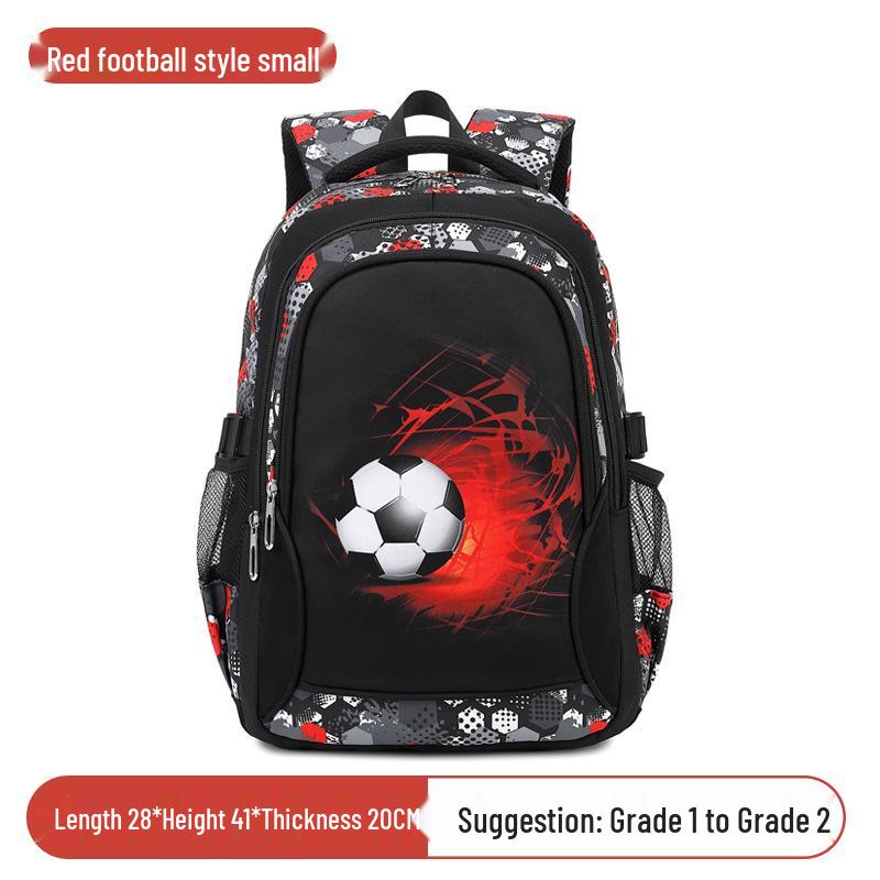 Large Capacity Cartoon Football Backpack for Primary Students - Durable, Multi-Compartment Schoolbag