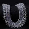 4 6 8 10mm Faceted Crystal Beads Transparent AB Wheel Glass Loose Beads For Jewelry Making DIY Bracelets Necklace Accessories