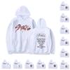 Damenmode Leichter Pullover Hoodie mit Langarm, Print und Tasche