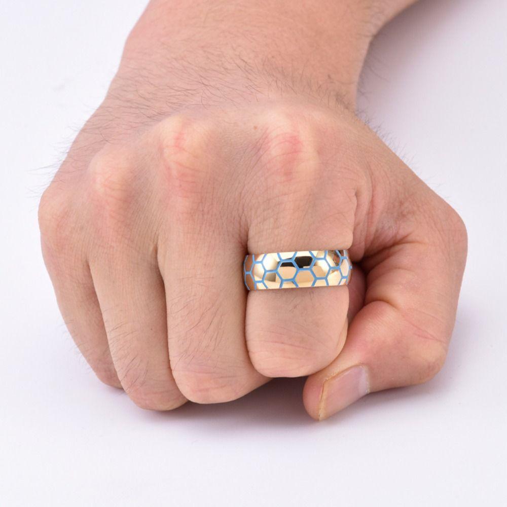 Matte Finish Wedding Ring Simple Design Men Ring Stylish Engagement Ring Wedding Ceremony