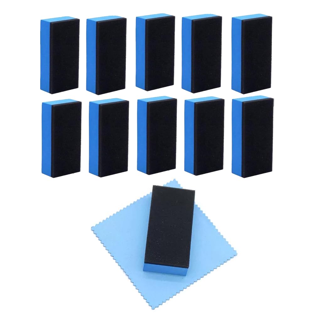 Felt Car Wash Sponges, Set of 10, Thoroughly Removes Spots and Film