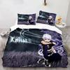 New Japan Anime Hunter X Hunter Biscuit Krueger Bedding Set Printed Bed Set With Pillowcase Bed Duvet Cover Soft Single Double