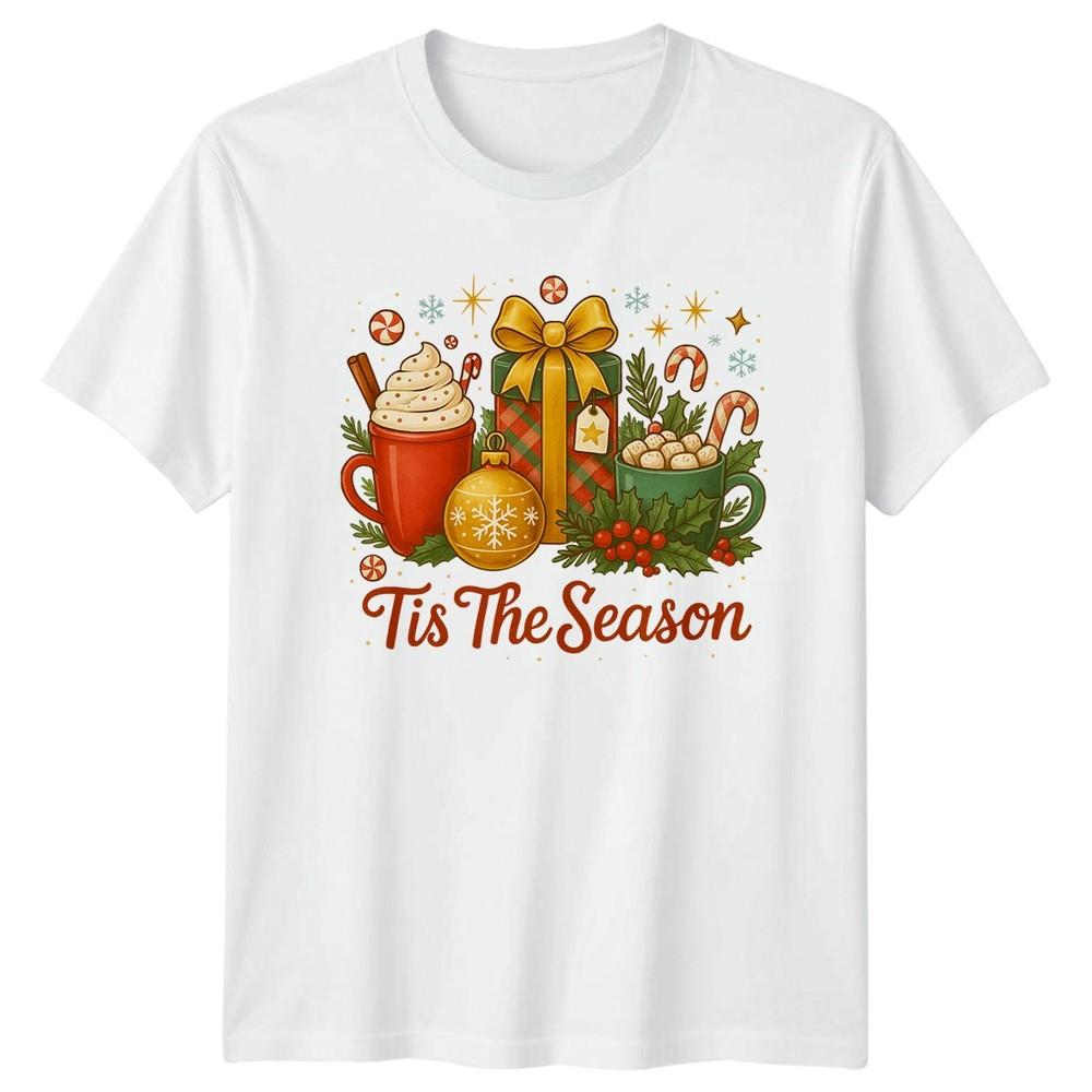 Tis The Season Christmas Holidays Unisexs TShirt Unisexs Tee Graphic Unisex Top S