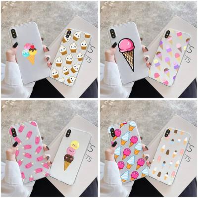 Cute Ice Cream Phone Case For Xiaomi 11 Redmi Note 11pro5G 8T 9A 9S K30 10T 12SPro Ultra K40pro Transparent Case