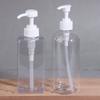 500Ml Refillable Pump Bottles Clear White Plastic Liquid Dispensing Bottle For Lotion Shampoo Soap Body Wash Travel Use