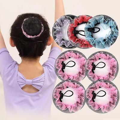 Hollow Lace Hairbands Ballet Bun Hair Nets Hair Holder Girls Drawstring Snoods Ponytail Holder