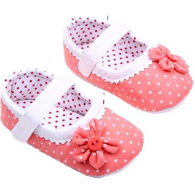 Baby Mädchen Schuhe Prinzessin Punkte Blumen Baumwolle Kleinkind Krippe Schuhe Kleinkind Sohle Anti-rutsch First Walker
