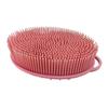 Yousheng Bath Brush 2 In 1 Design Massage Cleansing Brush for Body And Head Silicone Body Exfoliating Scrubber with Anti-Slip Handle