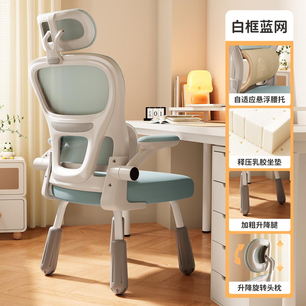 Ergonomic Study Chair for Teens - Adjustable Student Desk Chair, Lumbar Support Computer Chair, Home Office Learning Seat