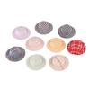 3Pcs Mini Colorful Hat Doll Ornament Lattice Cap Doll House Accessories Green Plant Pet Wine Bottle Cake Decoration