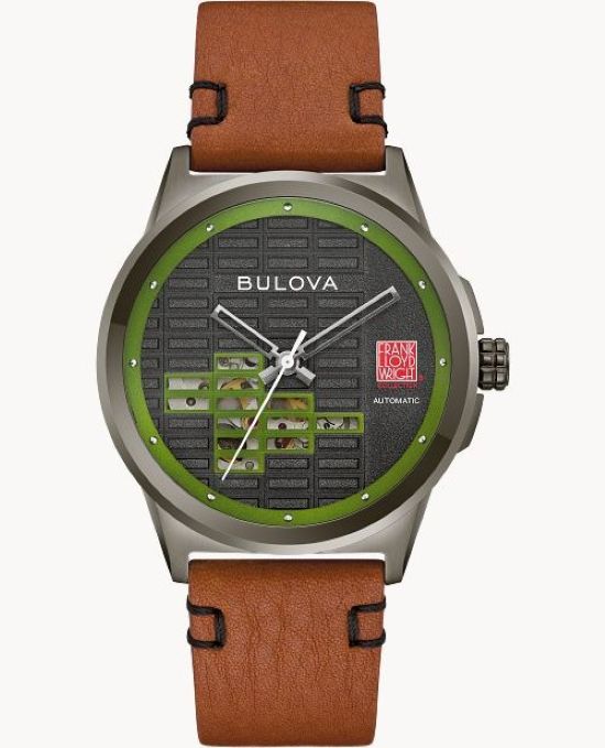 

Мужские автоматические часы Bulova Frank Lloyd Wright Usonian 98A330 чёрный