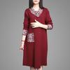 Autumn Winter Women's Thick Sweater Dress Loose Plus Size Knitted Dress Mid-Length Casual Dresses