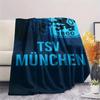 1PC TSV 1860 Munich Patterned Flannel Blanket Suitable For All Seasons for Home Decor Warmth and Comfort Gifts Holiday Present