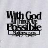 Metal With God All Things Are Possible Bible Verse Sign Christian Metal Wall Art Religious Home Decor