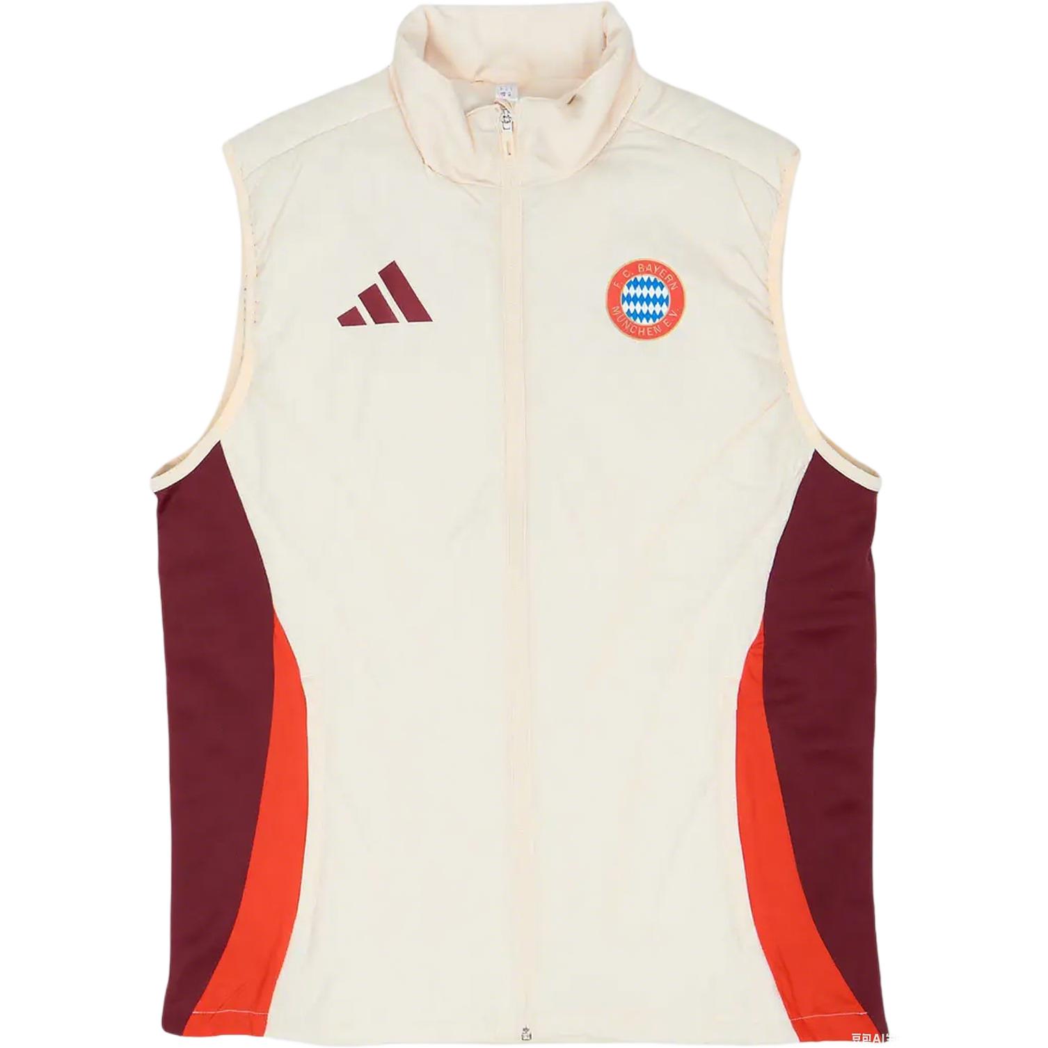 

Adidas Бавария Мюнхен 2024-25 Европейская тренировочная повседневная футбольная джерси на молнии со стойкой воротником Унисекс джерси IS9959 S