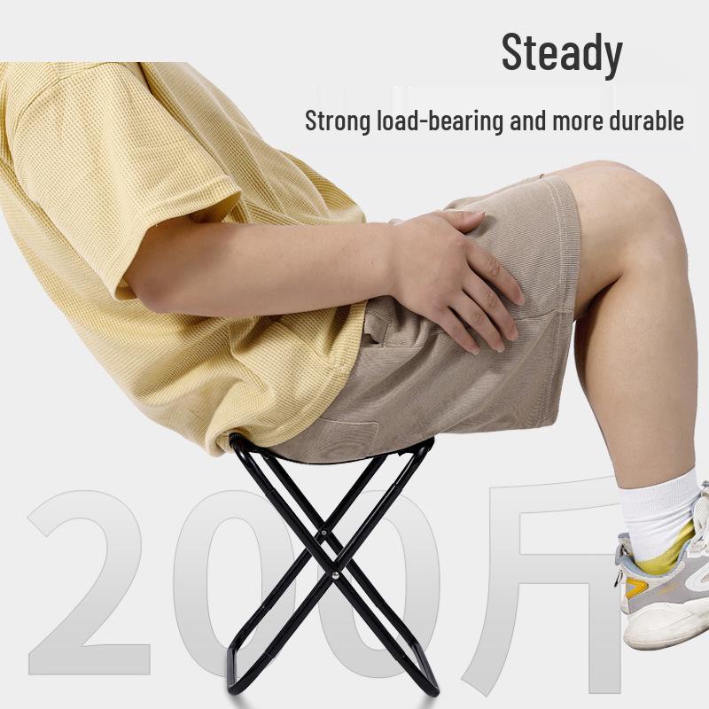 Compact Folding Camping and Fishing Stool: Portable Outdoor Seat for Travel, Queueing, and Leisure Activities