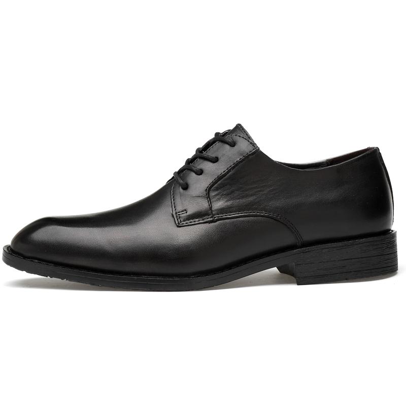 men oxfords shoes Classic Italian Men's Dress Genuine Leather Oxfords Lace-Up Black Business Office Wedding Formal Shoes Men