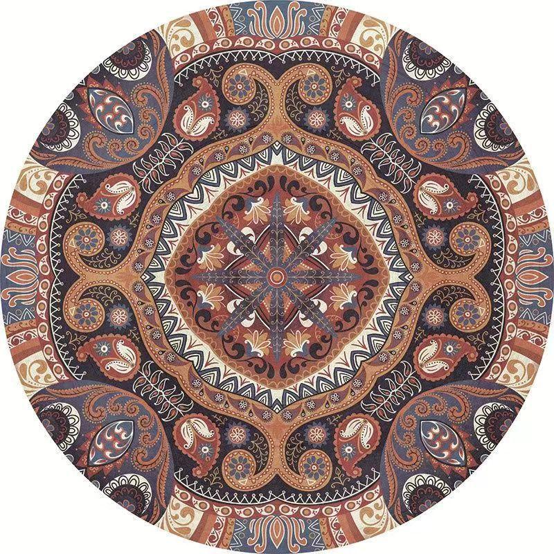 Living Room Round Carpet Dirt Resistant Wear-resistant Anti Slip Bedroom Bedside Carpet