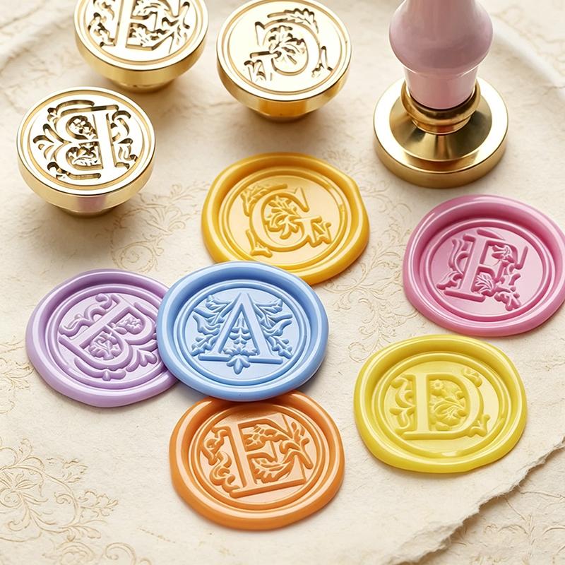 Sealing Wax for Stamp Head Letter Retro Seal Kit Nail Silicone Stamps Logo for Scrapbooking Surgut Print Set Wedding Craft Soaps